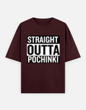 C-Labs Straight Outta Pochinki Oversized Classic T-Shirt Maroon Front_1_c_25_0777d80d-3613-49a2-b9d2-95623166ba80