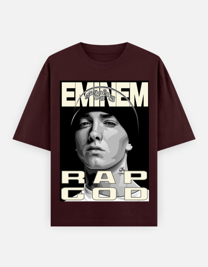 C-Labs Rap God Oversized Classic T-Shirt Maroon Front_1_c_25_0c7e8d9a-3ebf-40a8-9fc1-1d99bae5a39f