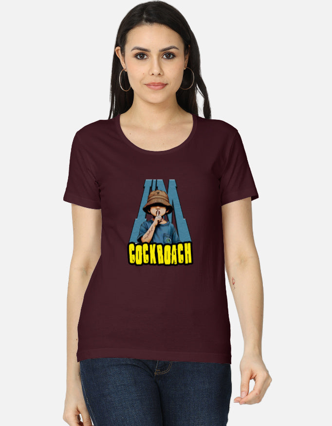 C-Labs I'm Cockroach Women's Classic T-Shirt Maroon Front_1_c_25_0da22360-d3d2-4393-b38c-c91acc47ed6c