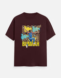 C-Labs Boom Boom Bumrah Classic Crew T-Shirt Maroon Front_1_c_25_0e4efef6-14fa-4fad-b086-30b3006fbf41