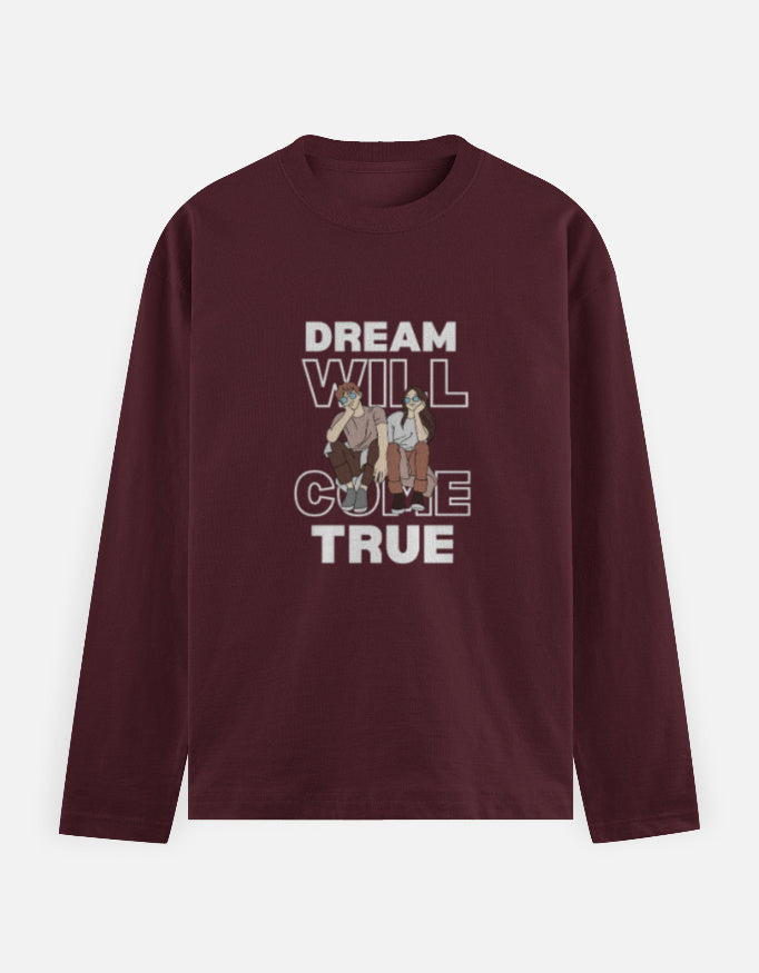 C-Labs Dream Will Come True Full Sleeve T-Shirt Maroon Front_1_c_25_123e12a3-8e3c-4ba9-ab69-761f9730f8cf