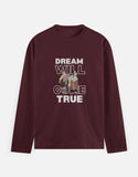 C-Labs Dream Will Come True Full Sleeve T-Shirt Maroon Front_1_c_25_123e12a3-8e3c-4ba9-ab69-761f9730f8cf
