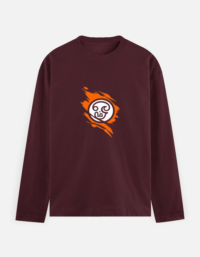 C-Labs Om Full Sleeve T-Shirt Maroon Front_1_c_25_1cc37ffc-33de-4172-835d-b375dc62f4fc
