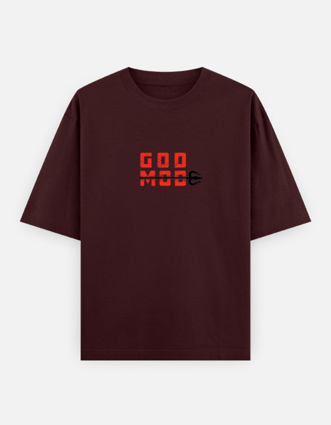 C-Labs Karuppu God Mode Oversized Classic T-Shirt Maroon Front_1_c_25_1dcefefa-88ed-4613-8c19-7615603e1517