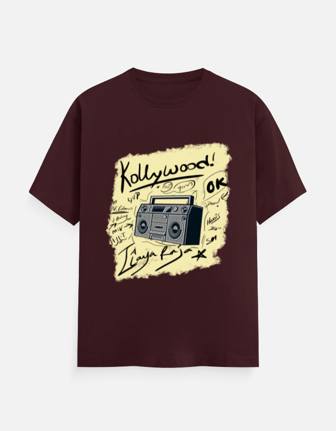 C-Labs Kollywood Music Classic Crew T-Shirt Maroon Front_1_c_25_26ae41c6-3bed-48f8-b7fd-201f8f840110