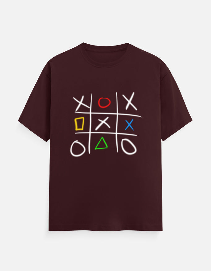 C-Labs Play Station XO Classic Crew T-Shirt Maroon Front_1_c_25_2756b675-90cb-402c-a9bc-01241b7ef555