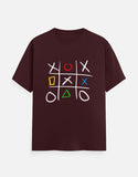 C-Labs Play Station XO Classic Crew T-Shirt Maroon Front_1_c_25_2756b675-90cb-402c-a9bc-01241b7ef555