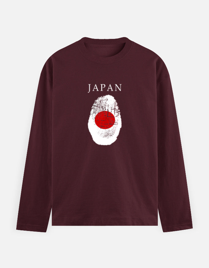 C-Labs Japan Full Sleeve T-Shirt Maroon Front_1_c_25_389ba96c-d246-4afc-8c59-999bd47beb98