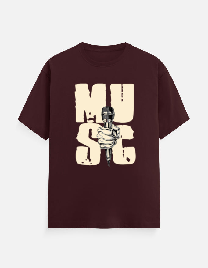 C-Labs Music Classic Crew T-Shirt Maroon Front_1_c_25_3b20aeb0-b4d6-471f-9311-d0c18c14000b