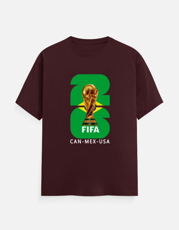 C-Labs Brazil 26 Classic Crew T-Shirt Maroon Front_1_c_25_4173416c-4880-4868-acc9-15a888b68959