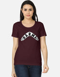 C-Labs Karma Boomerang Women's Classic T-Shirt Maroon Front_1_c_25_418d5566-0ad6-4a1e-a777-3784d00e9693