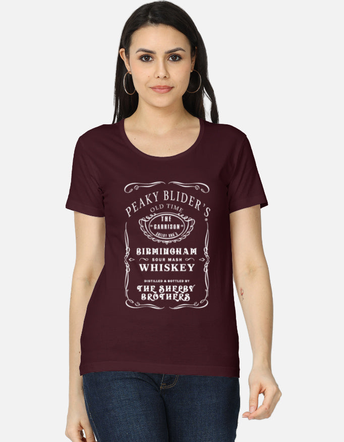 C-Labs Peaky Blinders Women's Classic T-Shirt Maroon Front_1_c_25_43f8cc02-e2c3-4187-a36b-6acc6d5ef5d4