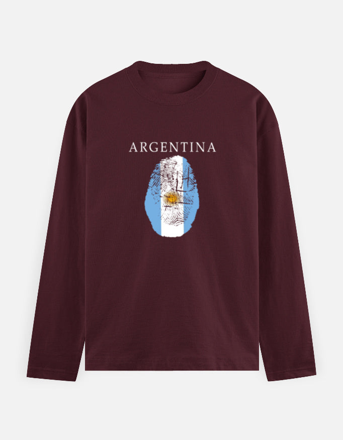 C-Labs Argentina Full Sleeve T-Shirt Maroon Front_1_c_25_4c2a61b9-a274-4c4e-bba0-86872371491d
