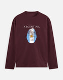 C-Labs Argentina Full Sleeve T-Shirt Maroon Front_1_c_25_4c2a61b9-a274-4c4e-bba0-86872371491d