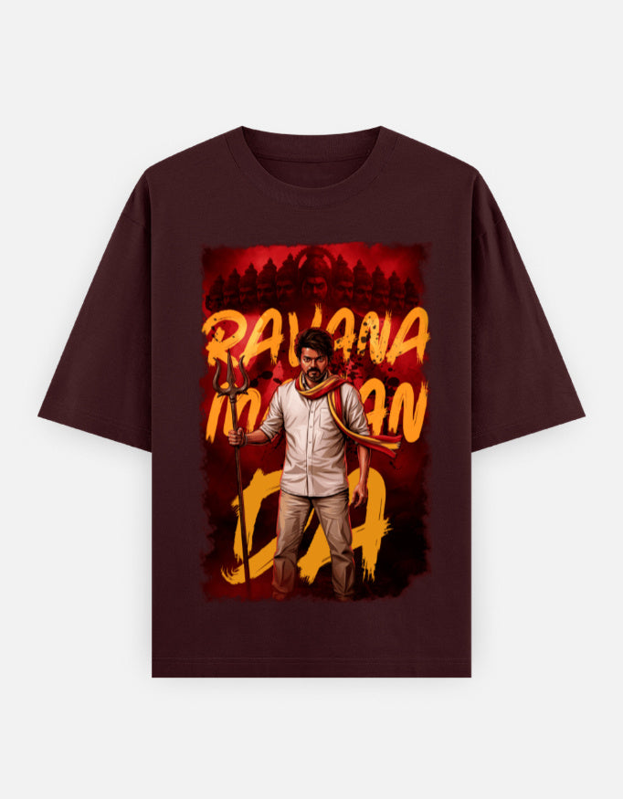 C-Labs Ravana Mavan Da Oversized Classic T-Shirt Maroon Front_1_c_25_4e2d46c9-d2cc-4cd3-826e-90f943377d46