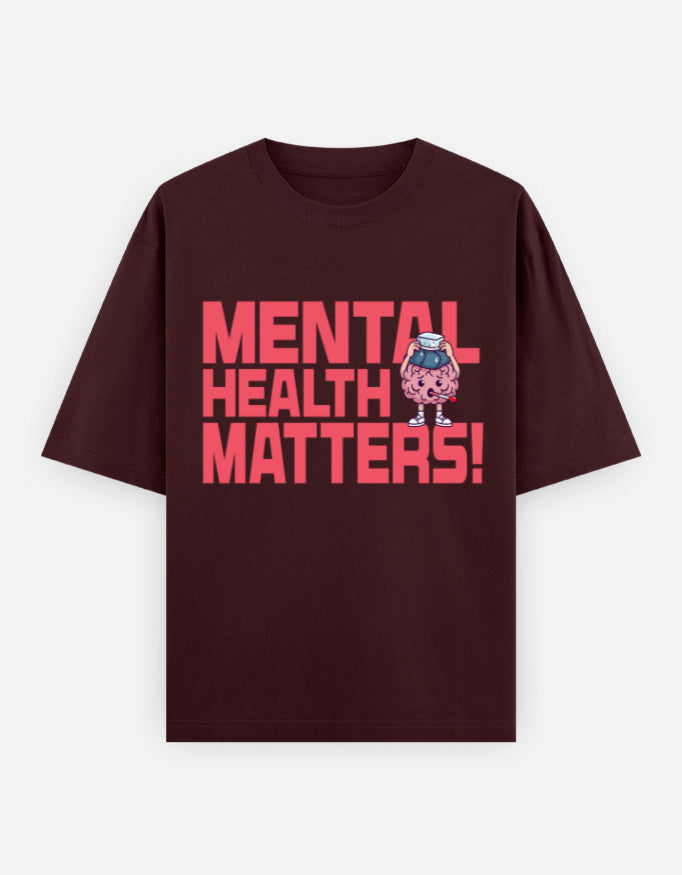 C-Labs Mental Health Matters Oversized Classic T-Shirt Maroon Front_1_c_25_4e300387-fc3a-463c-879f-e804959d4959