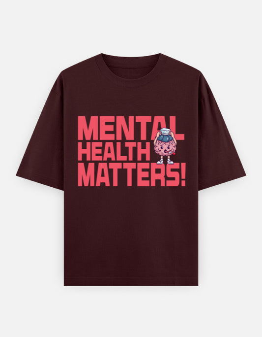 C-Labs Mental Health Matters Oversized Classic T-Shirt Maroon Front_1_c_25_4e300387-fc3a-463c-879f-e804959d4959