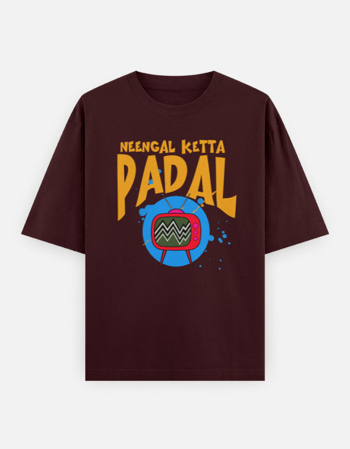C-Labs Neengal Ketta Padal Oversized Classic T-Shirt Maroon Front_1_c_25_50574bf9-1816-450e-b2ea-6107b66258e4