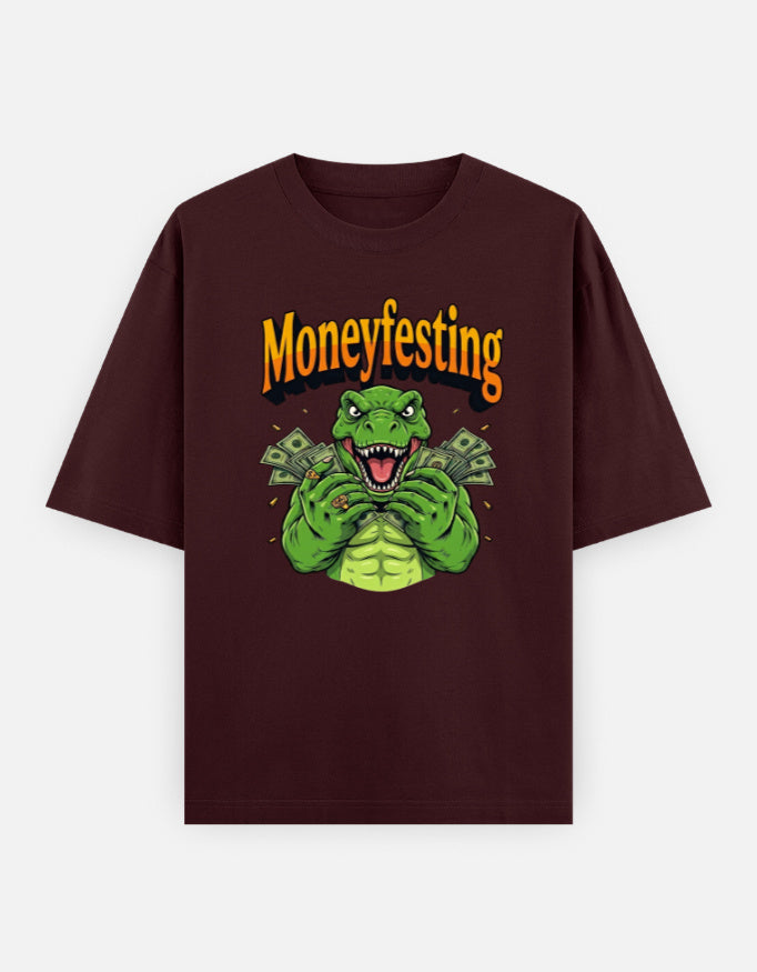 C-Labs Moneyfesting Oversized Classic T-Shirt Maroon Front_1_c_25_51b135c9-a635-4f4f-a969-ec609633daa5
