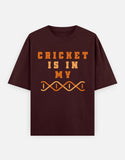 C-Labs Cricket is in my DNA Oversized Classic T-Shirt Maroon Front_1_c_25_53aada54-b2f2-4c7b-ad8d-ac8a98266c48