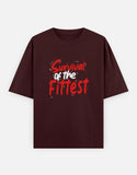 C-Labs Survival of the Fittest Oversized Classic T-Shirt Maroon Front_1_c_25_55f2cff4-3b6d-4be0-96e9-9899b17b1c59