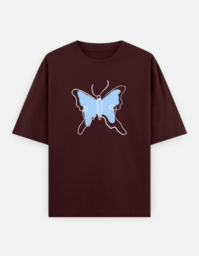 C-Labs Butterfly Oversized Classic T-Shirt Maroon Front_1_c_25_576ae61b-331c-4d80-97fc-a2847abc4686