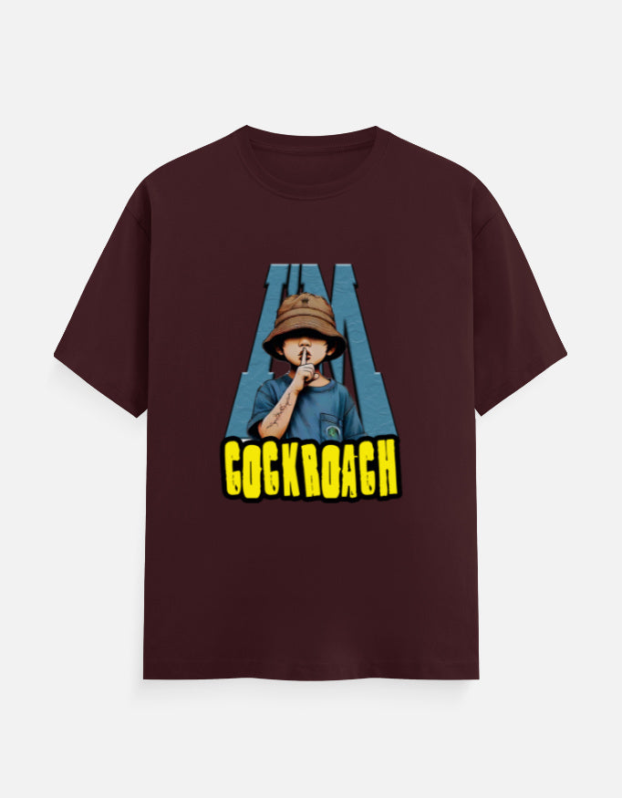 C-Labs I'm Cockroach Classic Crew T-Shirt Maroon Front_1_c_25_600da687-c660-44d2-8dba-a4e6d959e80a
