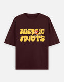 C-Labs Allergic To Idiots Oversized Classic T-Shirt Maroon Front_1_c_25_63f5fe3a-a14a-4d5a-bae5-18f393c70667