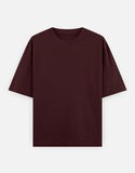 C-Labs C-Standard: Classic Oversized T-Shirt (Dark) Oversized Classic T-Shirt Maroon Front_1_c_25_6571ba7d-1be1-47db-ba56-ecd531950ecd