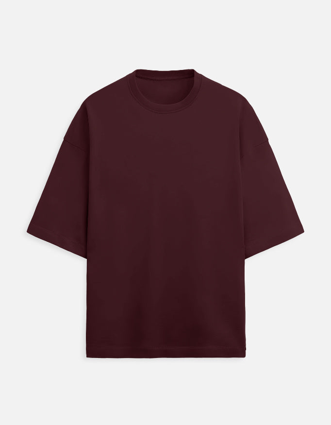C-Labs C-Standard: Terry Oversized Tee Terry Oversized Tee Maroon Front_1_c_25_6600ff62-9348-424a-ab71-f8ff750cde89