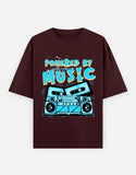 C-Labs Powered By Music Oversized Classic T-Shirt Maroon Front_1_c_25_6675e119-d75b-4236-8906-bb69bbbd05d2