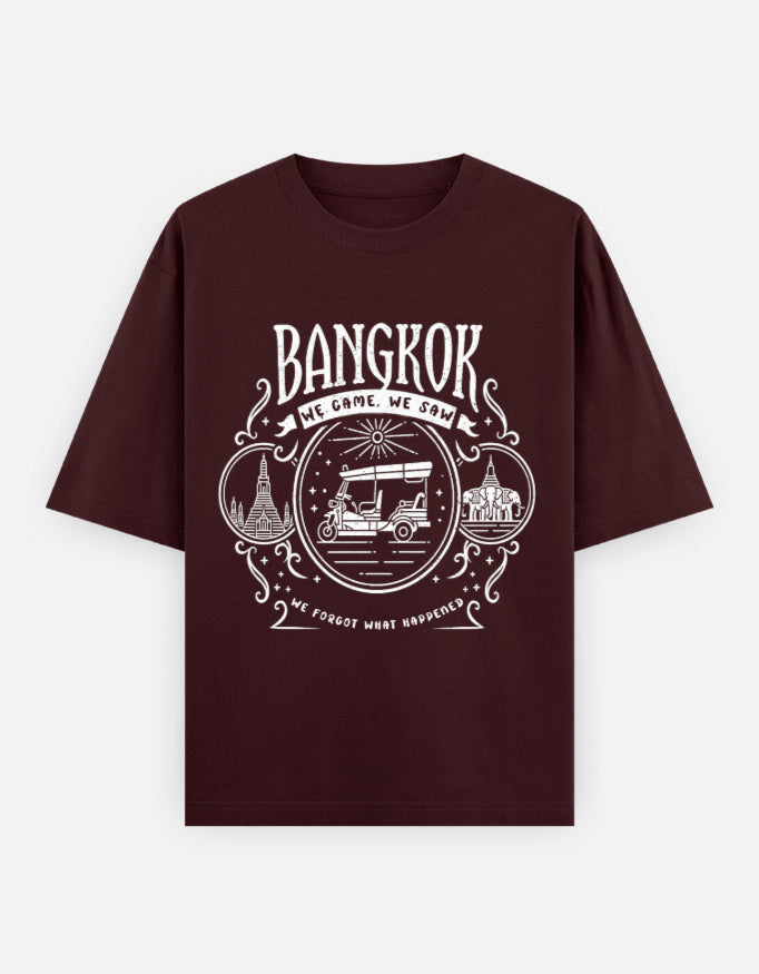 C-Labs Bangkok: We Came, We Saw Oversized Classic T-Shirt Maroon Front_1_c_25_6d021d15-bb5a-48a0-9caf-374d0be4f876