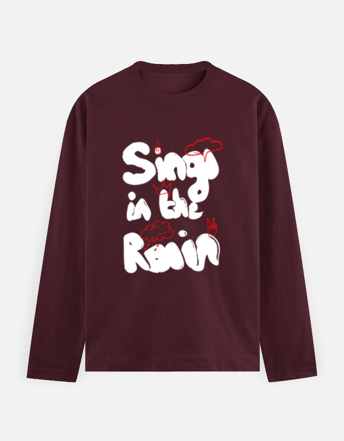 C-Labs Sing In The Rain Full Sleeve T-Shirt Maroon Front_1_c_25_73e23bbd-65d6-49d9-9174-beeed70df70e