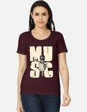 C-Labs Music Women's Classic T-Shirt Maroon Front_1_c_25_79c38916-92c4-4ad4-a4fd-4f4253452790
