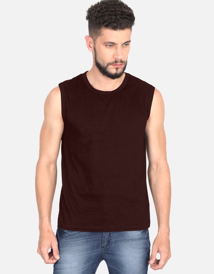 C-Labs C-Standard: Sleeveless T-Shirt Sleeveless T-Shirt Maroon Front_1_c_25_7be08778-413b-46b1-ab7a-086edb53698d