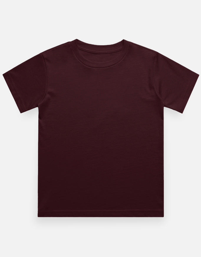 C-Labs C-Standard: Boy's T-Shirt (Dark) Boy Classic Crew T-Shirt Maroon Front_1_c_25_7c602068-5d36-4802-ba81-f70360711e4e