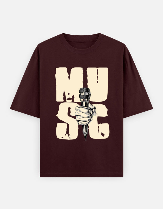 C-Labs Music Oversized Classic T-Shirt Maroon Front_1_c_25_844d2e4e-341b-4b79-9786-b5f7a8bd9c77