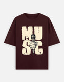 C-Labs Music Oversized Classic T-Shirt Maroon Front_1_c_25_844d2e4e-341b-4b79-9786-b5f7a8bd9c77