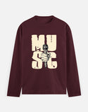 C-Labs Music Full Sleeve T-Shirt Maroon Front_1_c_25_8f39ebcd-c51f-474d-ac4b-c6279a744e29