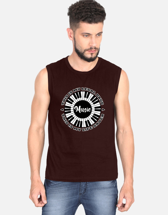 C-Labs Music Is My Drug Sleeveless T-Shirt Maroon Front_1_c_25_98e02e14-8912-4975-a24d-b3db8b56f8f4