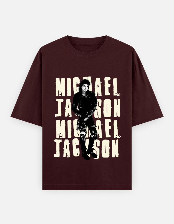 C-Labs Michael Jackson Oversized Classic T-Shirt Maroon Front_1_c_25_9badd8e9-40f3-4e81-989c-737dbe2c9a72