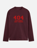 C-Labs 404 Emotions not found Full Sleeve T-Shirt Maroon Front_1_c_25_9c2f040f-e22f-4db1-aa36-92d79480dc3f
