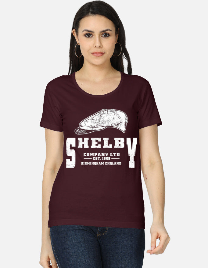 C-Labs Peaky Blinders Women's Classic T-Shirt Maroon Front_1_c_25_9c509a08-c2c5-4e8f-8b79-06067a6a7dd7