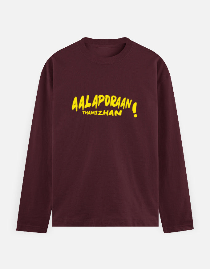 C-Labs Aalaporan Tamizhan Full Sleeve T-Shirt Maroon Front_1_c_25_a0515bee-fd74-4bd2-91c8-e31e61b22171