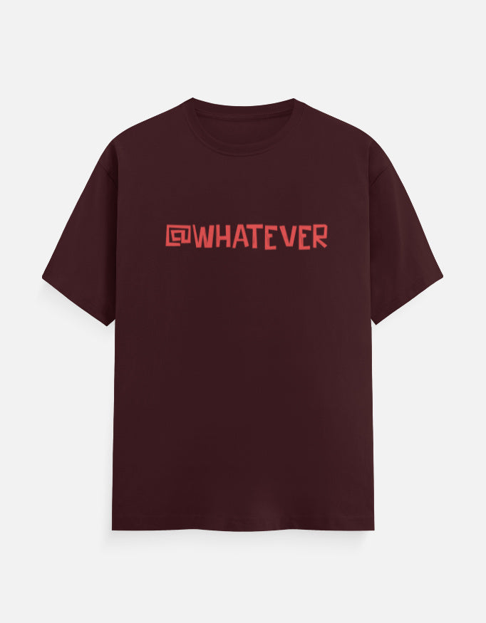 C-Labs @WHATEVER Classic Crew T-Shirt Maroon Front_1_c_25_a1026fb5-15a5-4b73-acc5-48f5213baa70