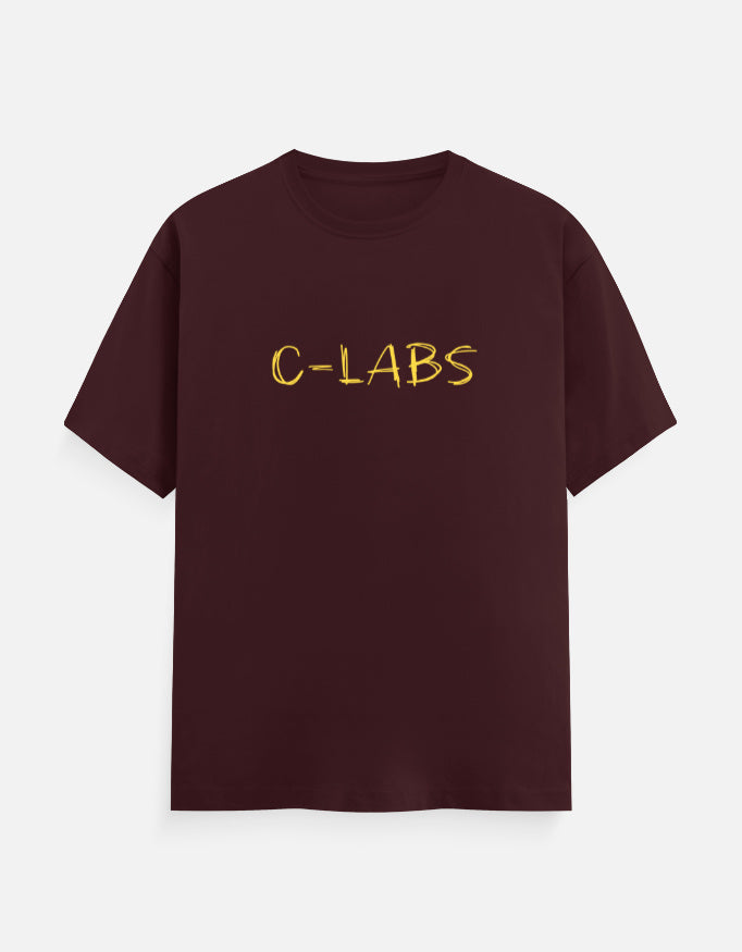 C-Labs C-LABS Scribble Classic Crew T-Shirt Maroon Front_1_c_25_a179e283-8d40-4d53-b17e-3ae24079bf6c