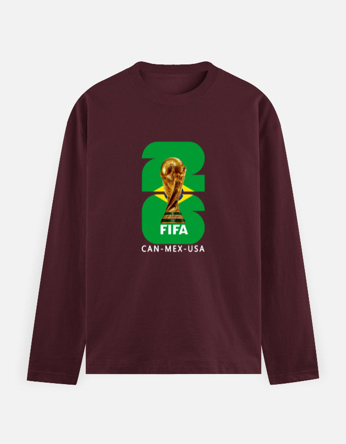 C-Labs Brazil 26 Full Sleeve T-Shirt Maroon Front_1_c_25_a5debdff-4c87-4973-b435-915b84c0c91f