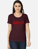 C-Labs Thriller Women's Classic T-Shirt Maroon Front_1_c_25_b39b4e93-672c-4bb5-b79b-b1afe7b50cae