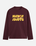 C-Labs Allergic to Idiots Full Sleeve T-Shirt Maroon Front_1_c_25_b4017efd-2c3e-4048-a025-8b325f802764