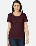 C-Labs I Don't Work Here Women's Classic T-Shirt Maroon Front_1_c_25_b66ccaac-af50-4383-8979-a829c91aeede